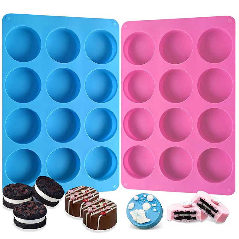 Soap Mold Silicone Loaf - Moldes de Silicone Redondos com 12