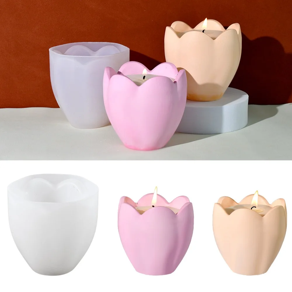 Soap Making Gifts - Suporte de vela de tulipa, moldes