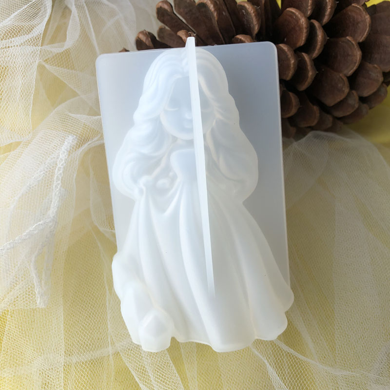 Soap Mold Silicone Loaf - 3d bonito princesa silicone vela molde