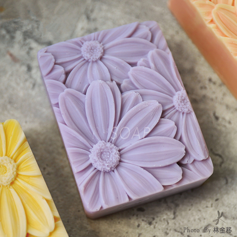 Soap Mold Silicone Loaf - Mais novo!! 3d elegante girassol sabão