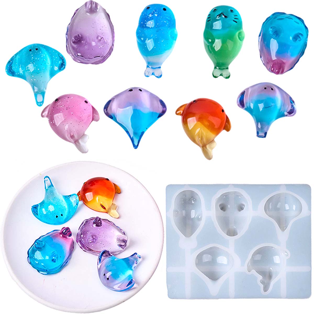 Soap Making Gifts - Molde de Silicone 3D de Raia