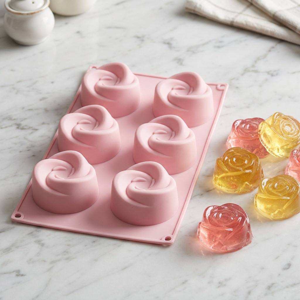 Soap Mold Silicone Loaf - Forma de Silicone com 6 Cavidades