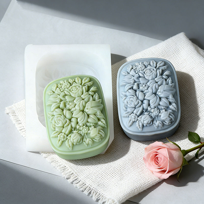 Soap Making Gifts - Molde de Silicone Quadrado para Sabonete