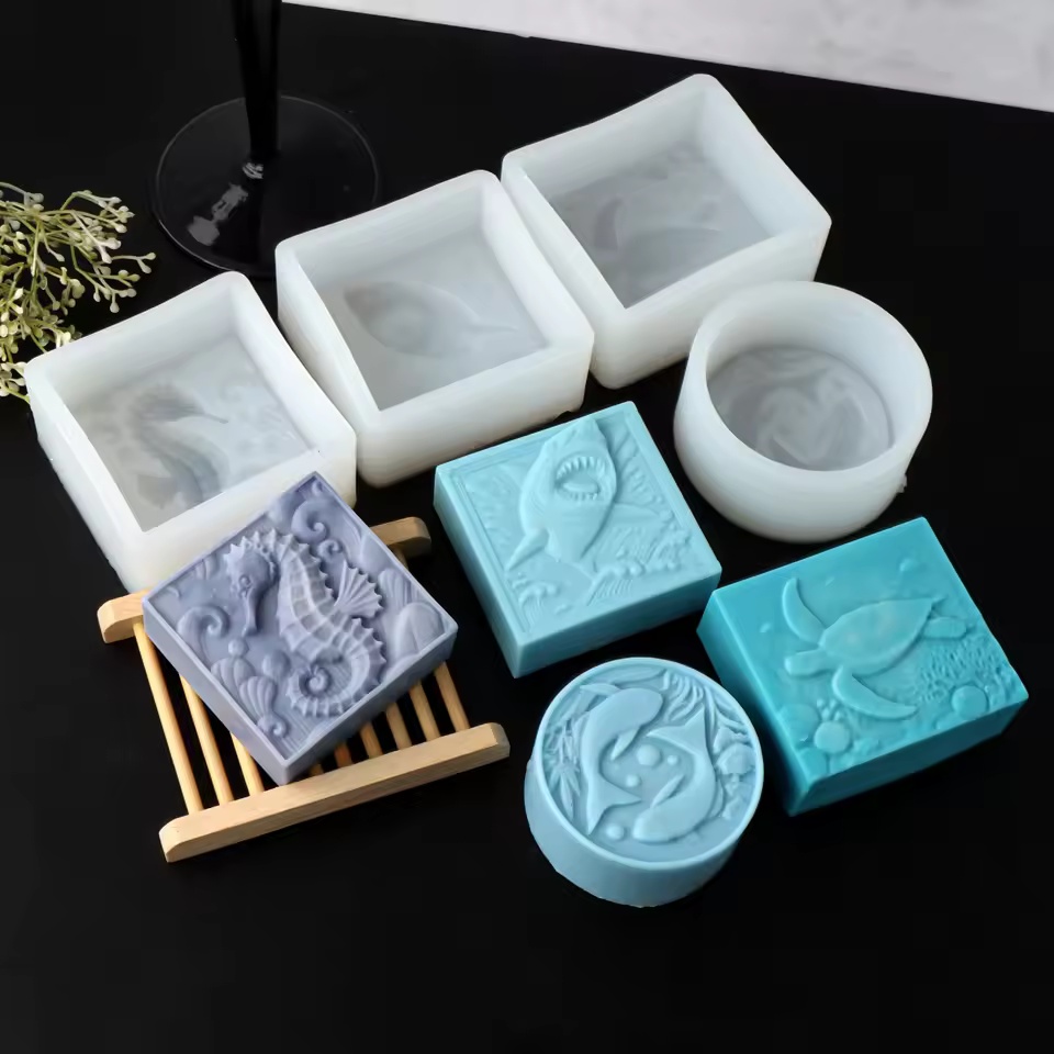 Soap Making Gifts - Molde de Silicone 3D de Cavalo-Marinho