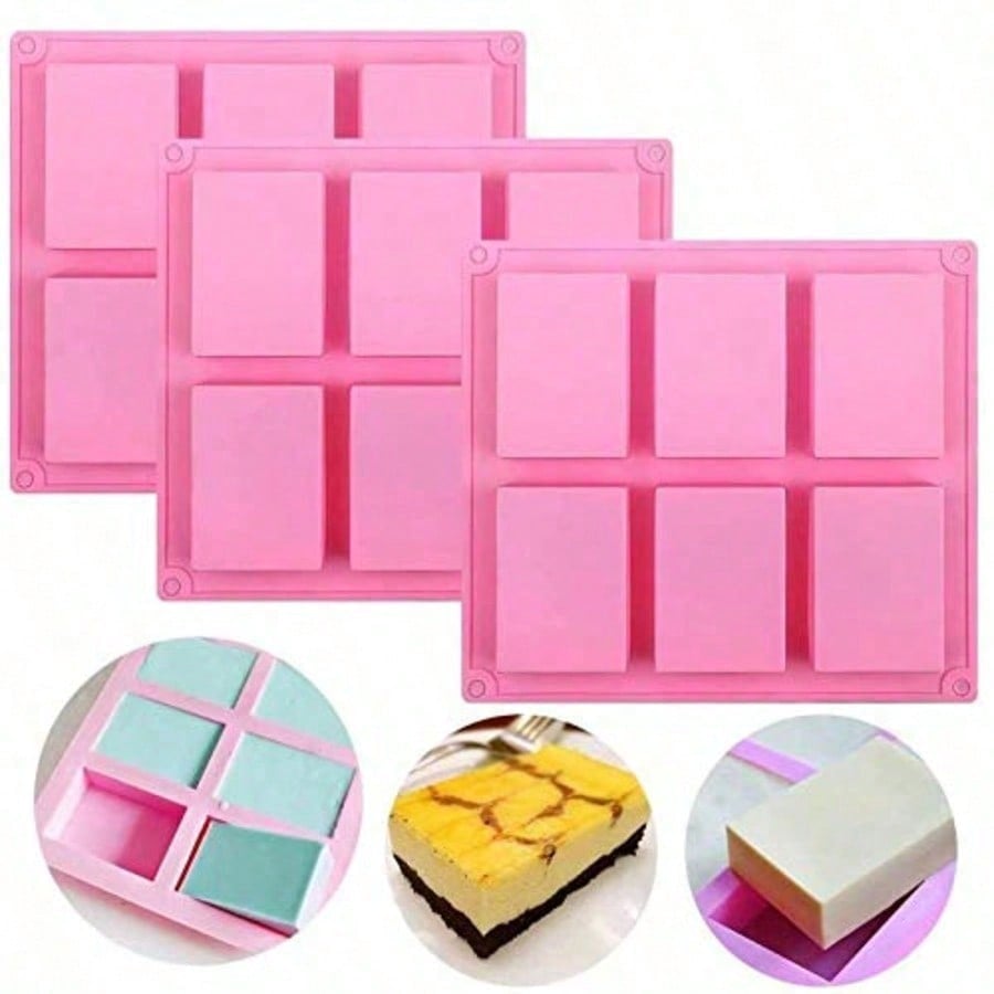 Soap Mold Silicone Loaf - Pacote com 1-2 Moldes de Silicone