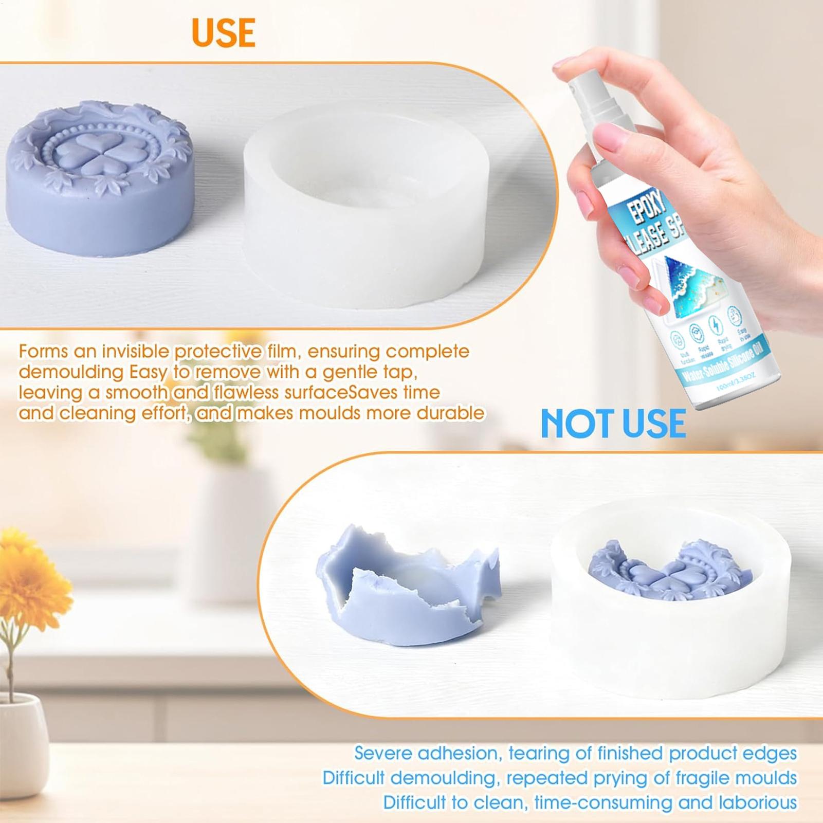 Spray Desmoldante de Silicone  - Soap Mold Silicone Loaf avaliação e preço