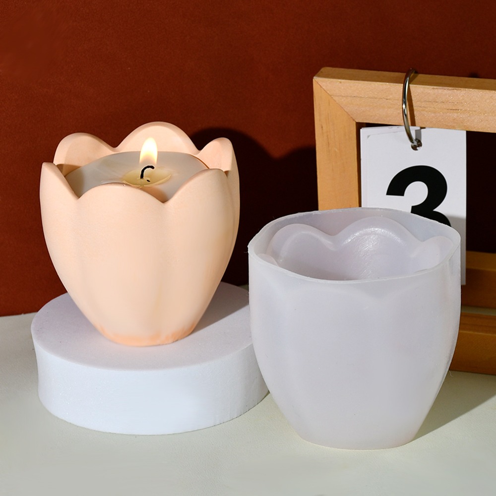 Suporte de vela de tulipa, mol - Soap Making Gifts avaliação e preço