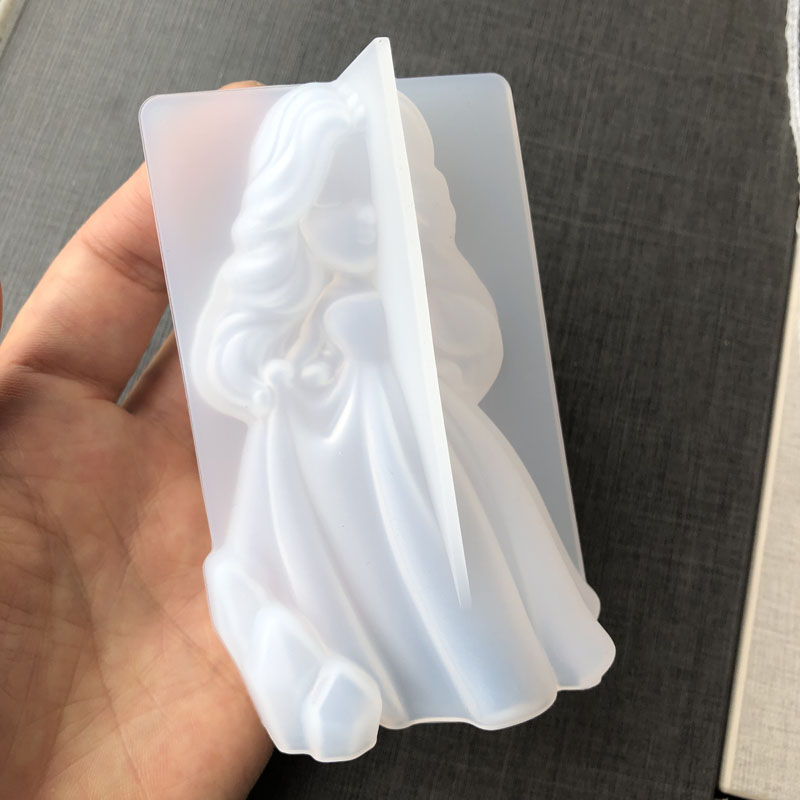 3d bonito princesa silicone ve - Soap Mold Silicone Loaf avaliação e preço