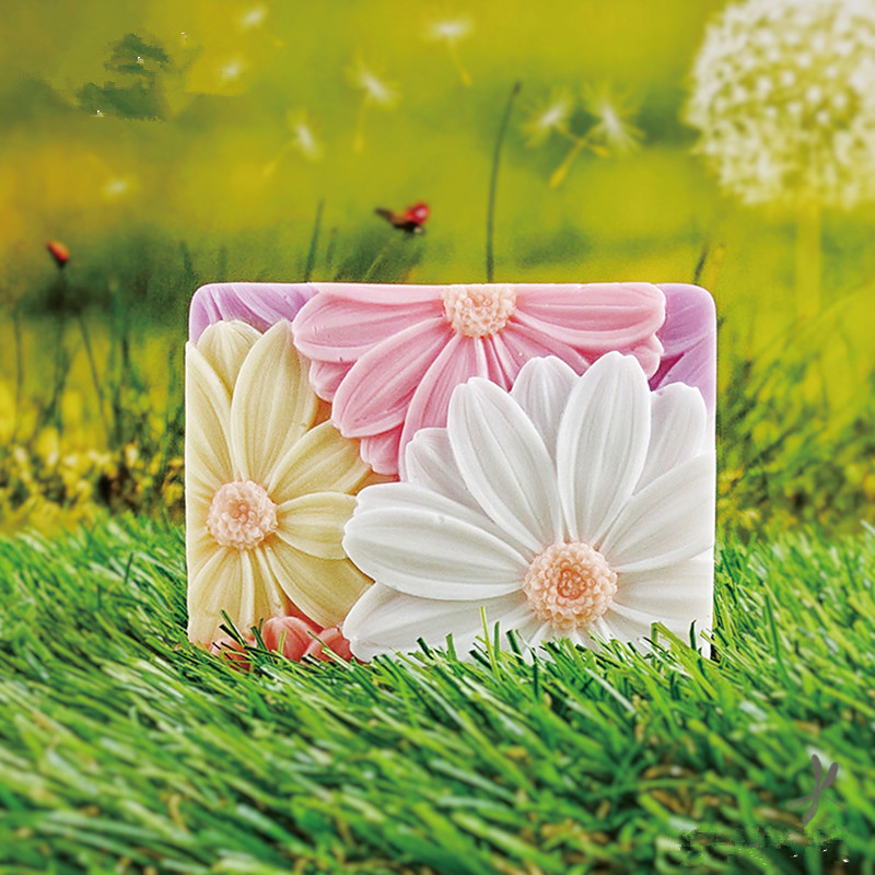Mais novo!! 3d elegante girass - Soap Mold Silicone Loaf avaliação e preço