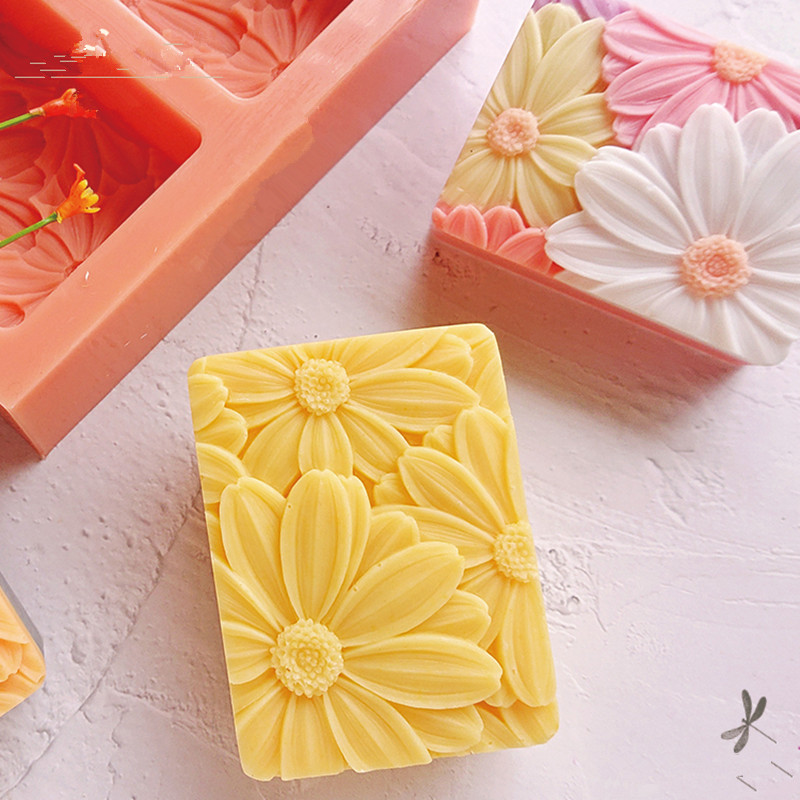 Mais novo!! 3d elegante girass - Soap Mold Silicone Loaf avaliação e preço