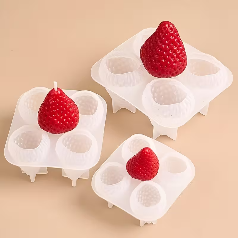 Molde de Silicone de Morango p - Soap Making Gifts avaliação e preço