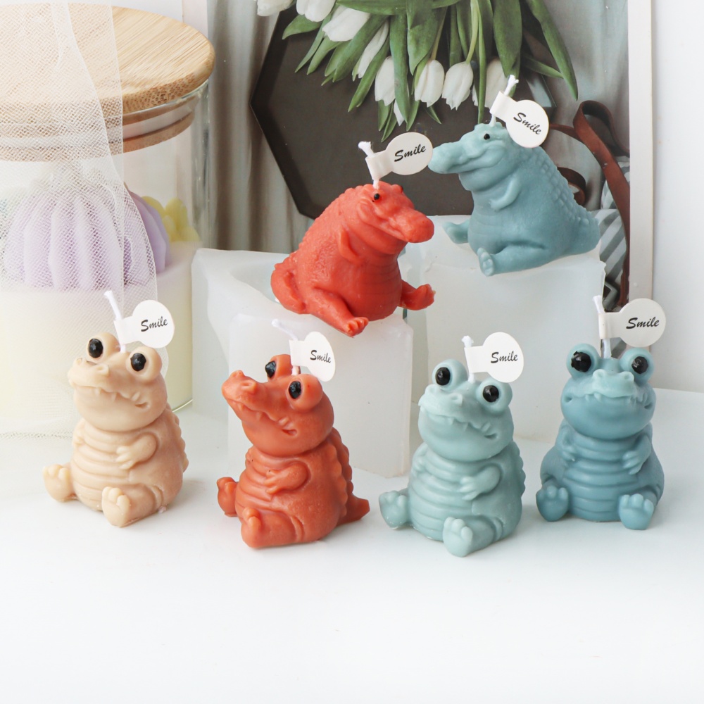 3d bonito crocodilo vela molde - Soap Making Gifts avaliação e preço