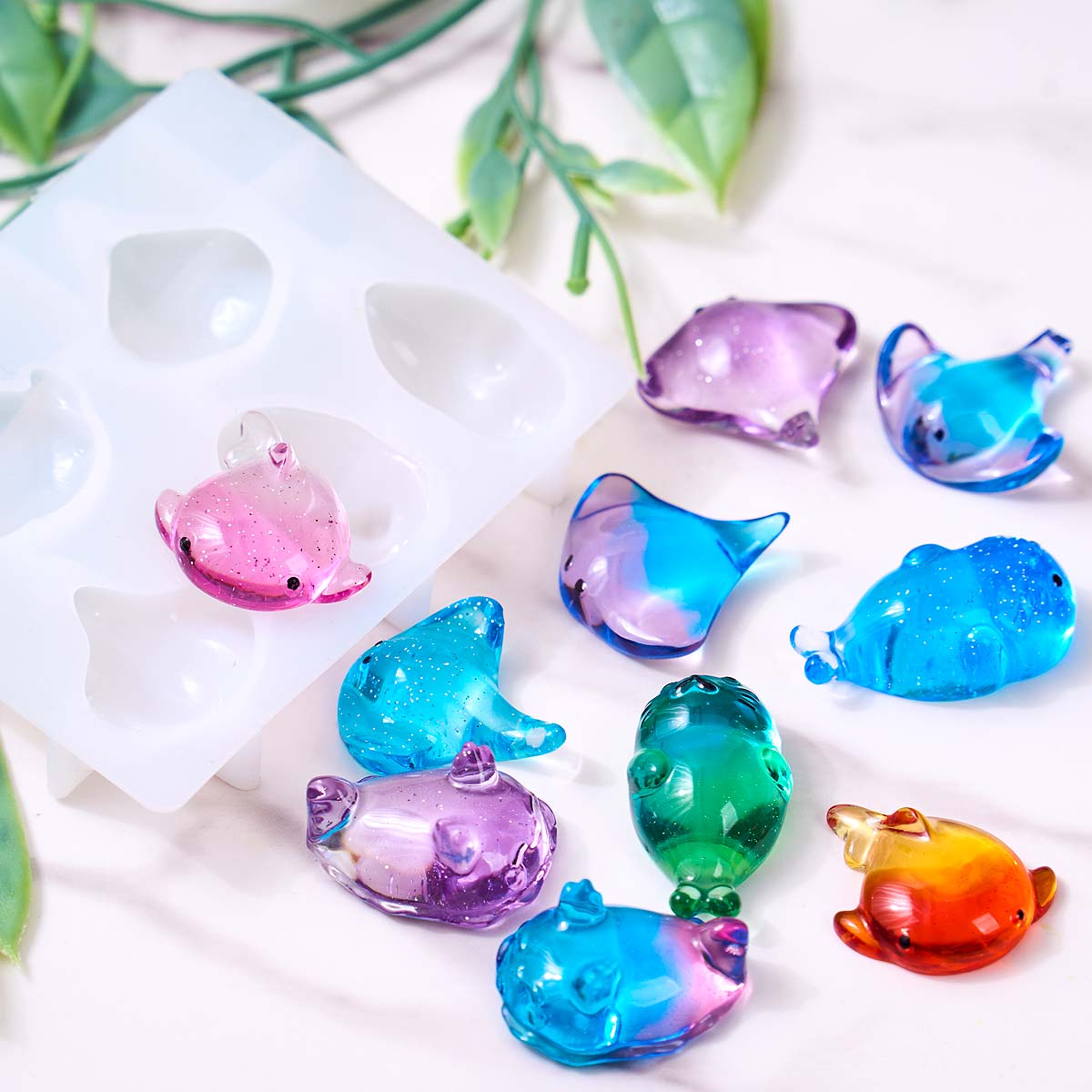Molde de Silicone 3D de Raia M - Soap Making Gifts avaliação e preço