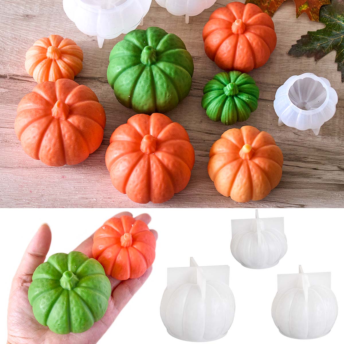 Halloween abóbora vela molde d - Soap Making Gifts avaliação e preço