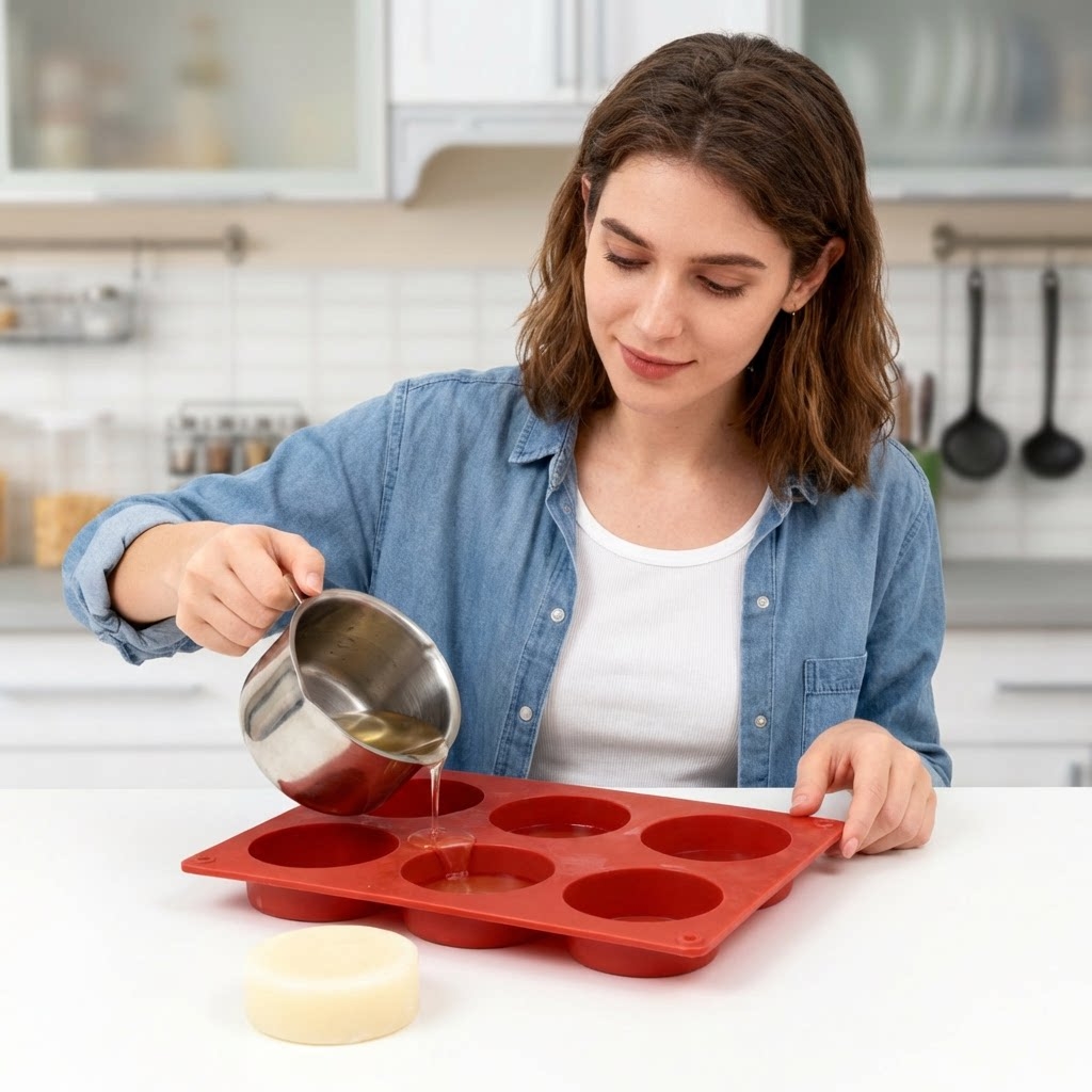 Molde de Silicone Redondo para - Soap Making Easy avaliação e preço